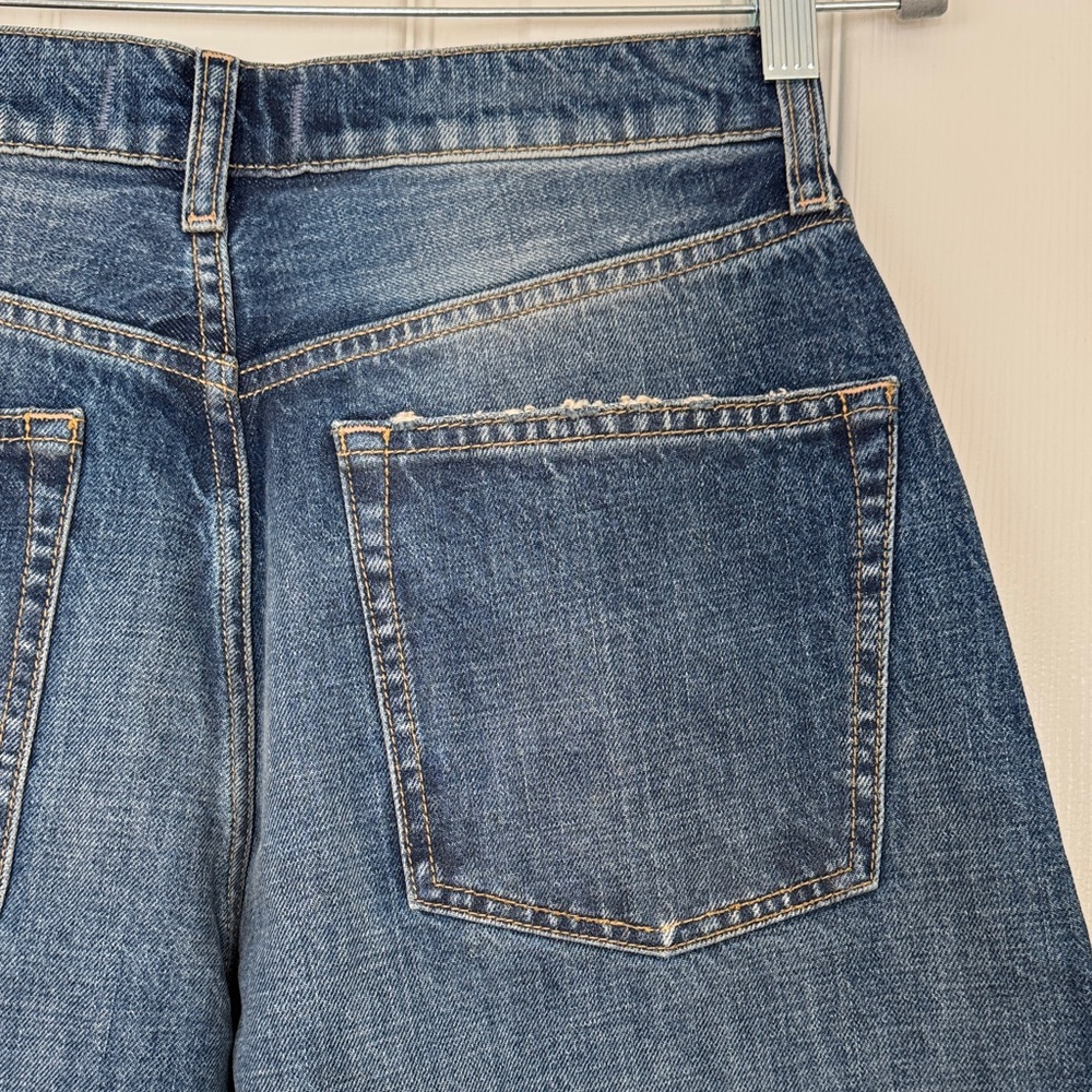 Free People - We The Free Dark Blue Wide-leg Denim NWOT - Picture 5 of 11